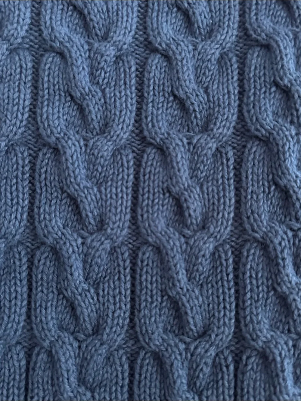 J. Crew Relaxed Fit Cable Knit Crewneck Sweater Ay824 Blue XS Cotton Preppy 2021
